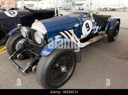 Ein schönes 1925, Bentley 3/4,5 Sportwagen, konkurrieren in den Kidson Trophäe für vor Krieg Sportwagen, bei der Silverstone Classic 2017 Stockfoto