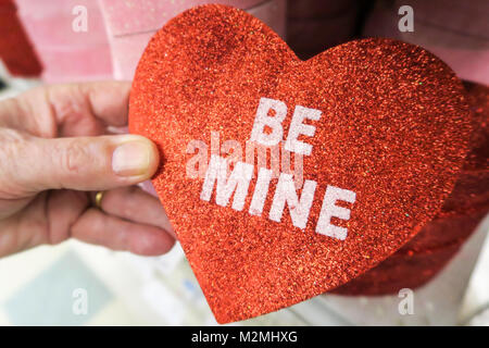 Valentinstag Urlaub bei Kmart, NYC, USA Stockfoto