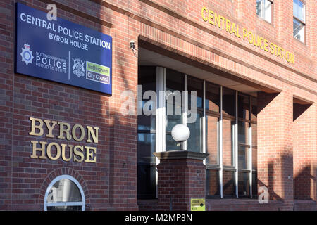 Central Police Station Byron House Nottingham, UK. Stockfoto