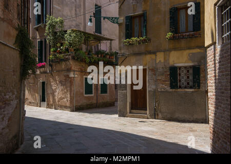 Venedig, Italien. Jalousie Calla. Stockfoto