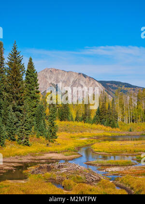 Marcellina Berg, Horse Ranch Park Loop Trail, Kebler, Crested Butte, Colorado, USA Stockfoto