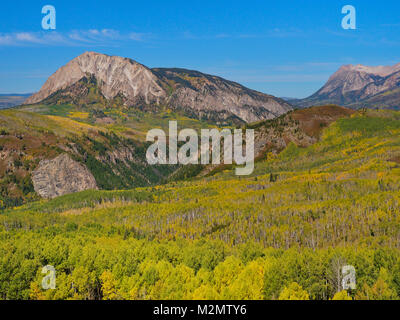 Marcellina Berg, Horse Ranch Park Loop Trail, Kebler, Crested Butte, Colorado, USA Stockfoto