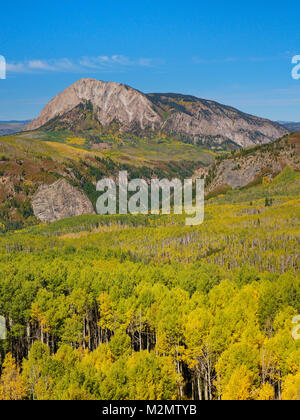 Marcellina Berg, Horse Ranch Park Loop Trail, Kebler, Crested Butte, Colorado, USA Stockfoto