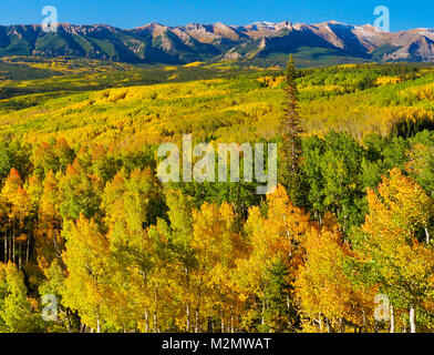 Die Schlösser, gesehen von der Ohio Creek, Gunnison, Colorado, USA Stockfoto