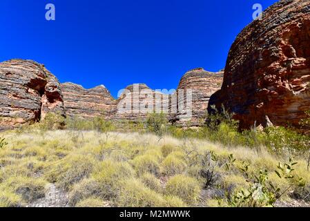 Berühmte Bienenvölker des Purnululu National Park in Welterbe entfernt sind auch bekannt als die Bungle Bungles im Nordosten Western Australia Stockfoto