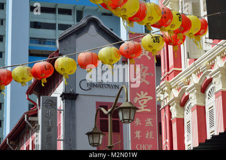 Szenen aus dem beliebten Chinatown, Singapur SIN Stockfoto