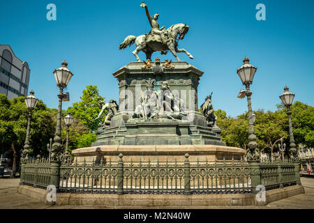 General San Martin Monument in Lagoa, Rio de Janeiro, Brasilien Stockfoto