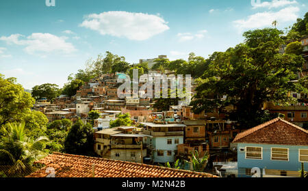 Favela Cosme Velho Stadtteil von Rio de Janeiro, Brasilien Stockfoto