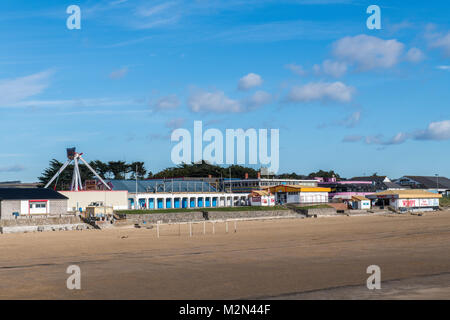 Coney Strand Kirmes am Sandy Bay Porthcawl South Wales Stockfoto