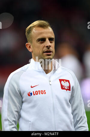 4 September, 2017 - Warschau, Polen: Fußball WM 2018 Qualifikation Rusia Polen - Kasachstan o/p Kamil Grosicki (Polen) Stockfoto