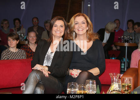 Bettina Tietjen und Inka Schneider (Moderatorinnen), NDR-Talkshow, Hamburg, 08.01.2015 Stockfoto