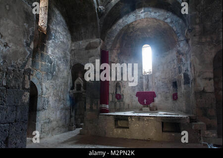 Sanahin Kloster ist eine armenische Kloster im 10. Jahrhundert in der Lori Provinz Armenien gegründet. Der Name Sanahin wörtlich übersetzt von Arm Stockfoto