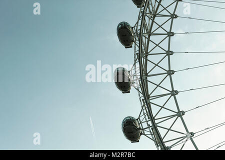 London Auge - Detail, Nahaufnahme, Hintergrund, Großbritannien, England, London, Stockfoto