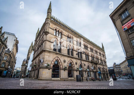 Die Wolle Exchange Gebäude, Bank Street, Bradford, West Yorkshire, England. Stockfoto