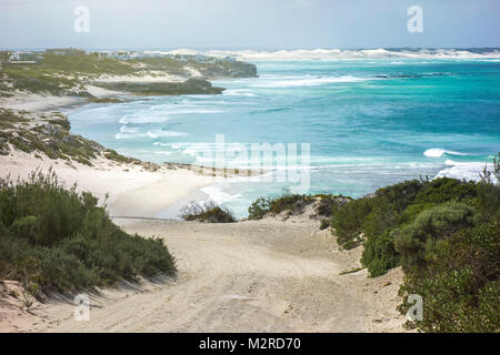 Weg zum Strand in der Nähe von Arniston, Western Cape, Südafrika Stockfoto