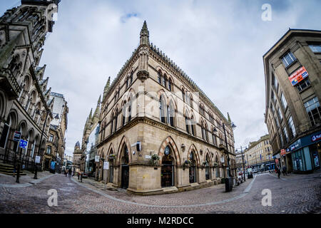 Die Wolle Exchange Gebäude, Bank Street, Bradford, West Yorkshire, England. Stockfoto