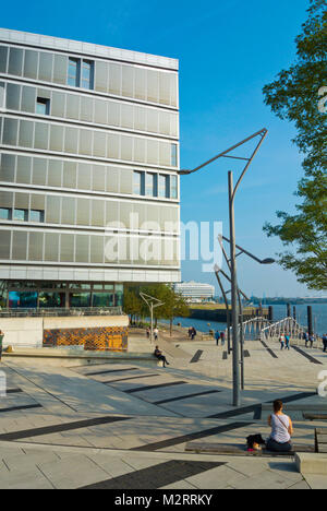 Platz der Deutschen Einheit, Platz vor der Elbphilharmonie, HafenCity, Hamburg, Deutschland Stockfoto