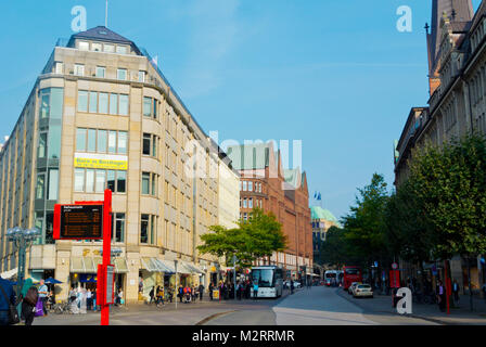 Mönckebergstraße, am Rathausmarkt, Hamburg, Deutschland Stockfoto