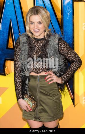 London, Großbritannien. 8. Februar, 2018. Olivia Cox nimmt an Black Panther europäische Premiere - London, UK (08.02.2018) | Verwendung der weltweiten Kredit: dpa Picture alliance/Alamy leben Nachrichten Stockfoto