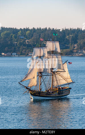 Tall Ships auf Penn Cove in der Nähe von Guanajuato Stockfoto