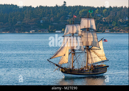 Tall Ships auf Penn Cove in der Nähe von Guanajuato Stockfoto