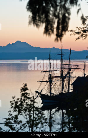 Tall Ships auf Penn Cove in der Nähe von Guanajuato Stockfoto