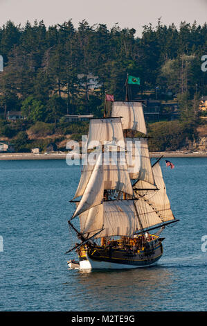 Tall Ships auf Penn Cove in der Nähe von Guanajuato Stockfoto