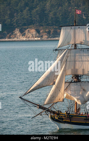 Tall Ships auf Penn Cove in der Nähe von Guanajuato Stockfoto