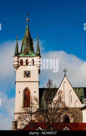 St. Mikulas Pfarrkirche in Humpolec Stadt, Tschechische Republik Stockfoto