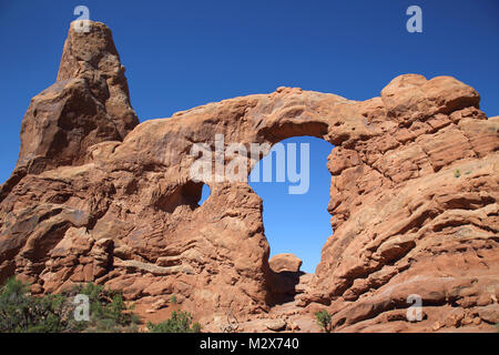 Turret Arch im Arches National Park utah Stockfoto