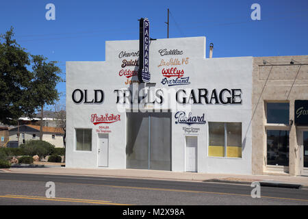 alte Pfade-Garage in Kingman auf Route 66 Arizona usa Stockfoto