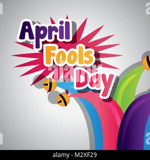 April Fools Day creative card Feier Party Stock Vektor