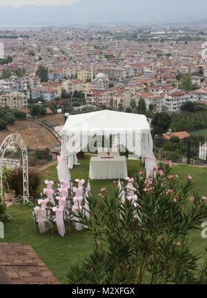 Eine Hochzeit in Fethiye, Türkei Stockfoto