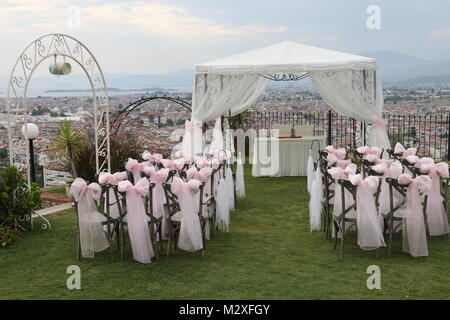 Eine Hochzeit in Fethiye, Türkei Stockfoto