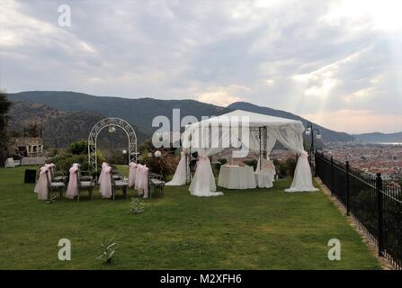 Eine Hochzeit in Fethiye, Türkei Stockfoto