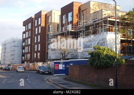 Baustelle auf Grove Park in der Edgeware Road, London Stockfoto