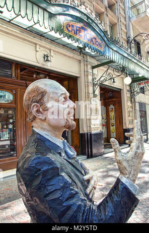 Das Cafe Tortoni, Avenida de Mayo Stockfoto