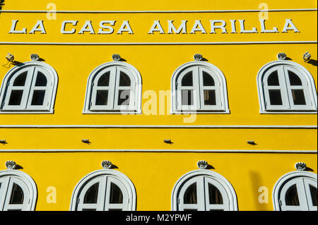 Die bunten holländischen Häusern an der Sint Annabaai in Wilemstad Stadt, der Hauptstadt von Curacao, Niederländische Antillen, ABC-Inseln, Karibik Stockfoto