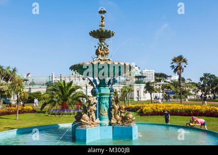 England, Devon, Torquay, die Prinzessin Gärten, viktorianischen Brunnen Stockfoto