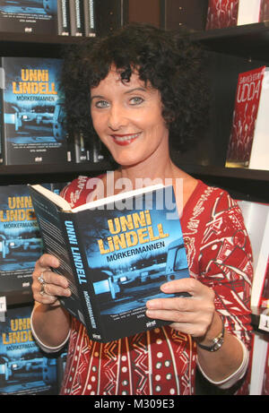 UNNI LINDELL 2009 norwegischer Schriftsteller Krimis in Göteborg Buchmesse Stockfoto
