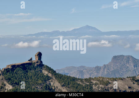 Roque Nublo auf Gran Canaria Stockfoto