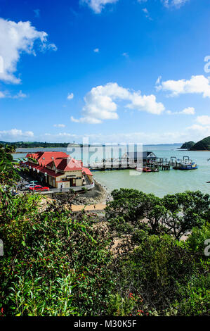 Blicken Sie in Paihia, Bucht der Inseln, North Island, Neuseeland Stockfoto