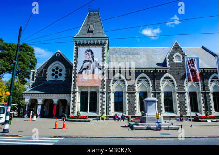 Arts Center in der ehemaligen Canterbury College in Christchurch, Südinsel, Neuseeland Stockfoto