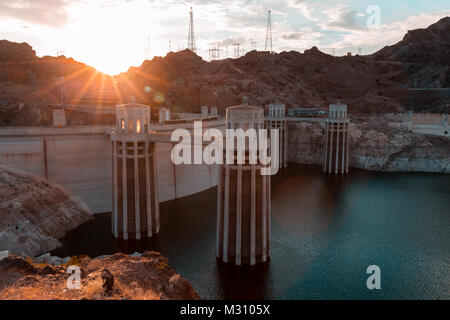 Sonnigen Winkel auf den Felsen Stockfoto