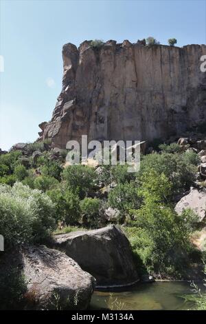 Kappadokien, Anatolien, Türkei. Canyon Ihlara Berglandschaft Stockfoto