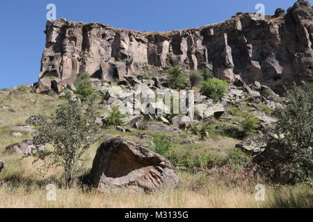 Kappadokien, Anatolien, Türkei. Canyon Ihlara Berglandschaft Stockfoto