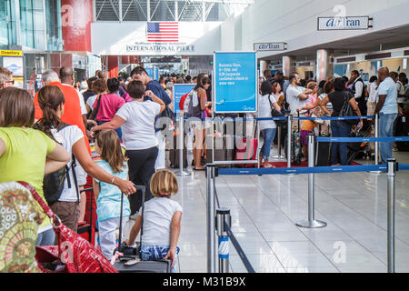 Baltimore Maryland, BWI, Baltimore Washington International Thurgood Marshall Airport, AirTran Airways, Low-Cost-Fluggesellschaft, Luftfahrt, Ticketschalter, man Men m. Stockfoto