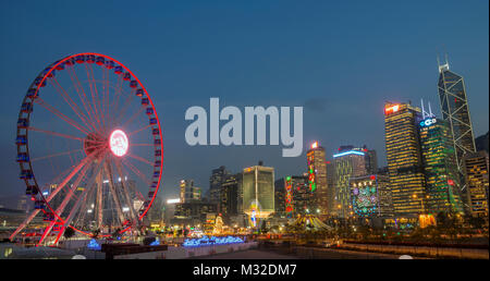 Kirmes und Karneval in Central Hongkong, China. Stockfoto