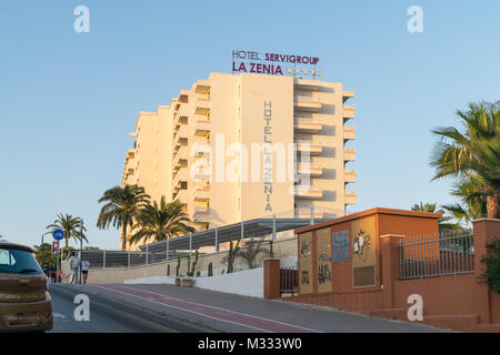 Boulevard La Zenia, Orihuela, Spanien Datum 20 Aug 2017 getroffen Stockfoto