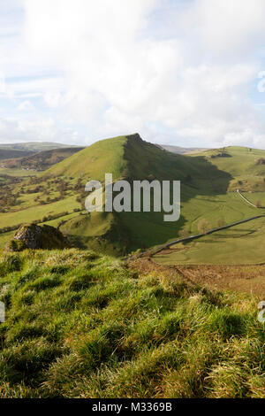 Chrom Hügel im oberen Taube Tal, Peak District, Derbyshire, England, Großbritannien Stockfoto